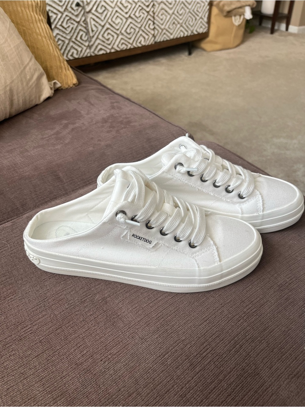 Rocket Dog White Cheery Mule Sneakers Size 7.5 - Picture 3 of 5